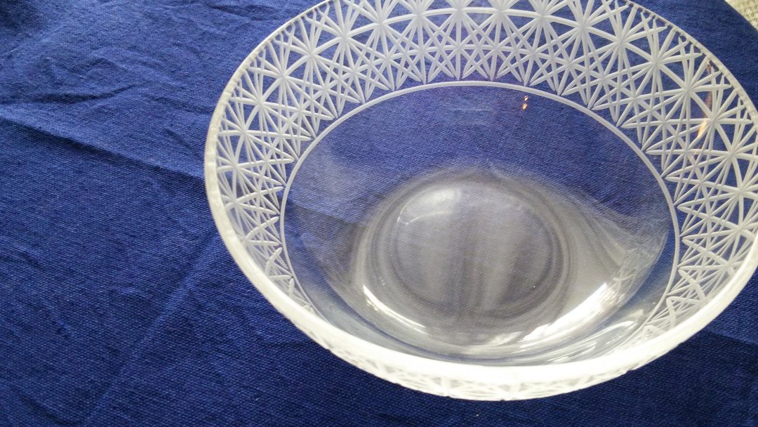 KIRIKO Bowl Large Arabesque - 浅碟/小碟子 - 玻璃 透明
