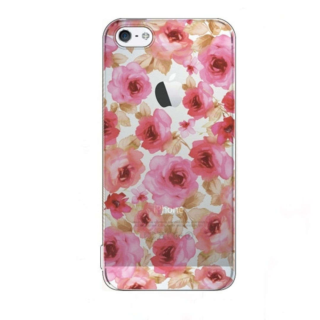 女孩寓所 ::Voxstore x iphone 5/5s 透明手机壳-蔷薇 - 其他 - 塑料 红色