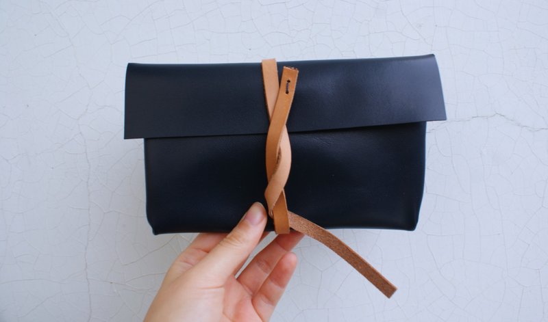 蓝绅士 - 铅笔盒/笔袋 - 真皮 蓝色