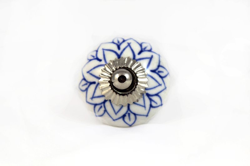 [SUSS] 质感青花设计陶瓷把手＿适用柜子/抽屉/门把/把手（大） - 摆饰 - 其他材质 白色