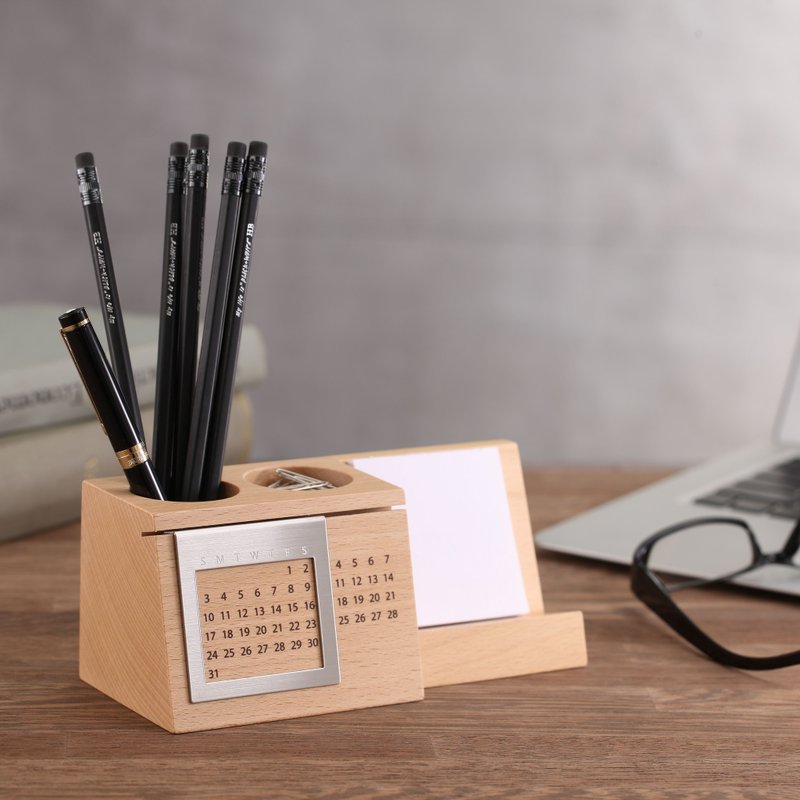 万年历 - 年历/台历 - 木头 卡其色