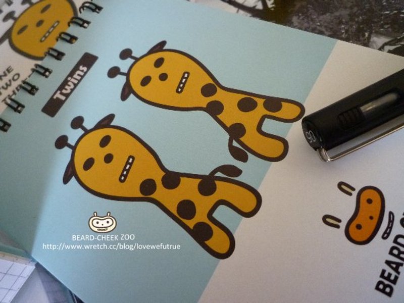 ▲▲▲[短颈鹿] X 格纹手记- ZOO款 - 笔记本/手帐 - 纸 