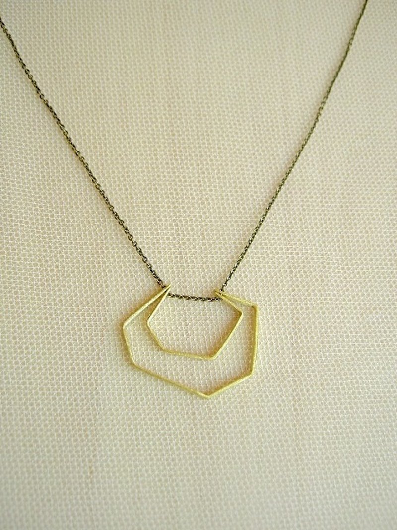 Polygon necklace - 项链 - 其他金属 金色