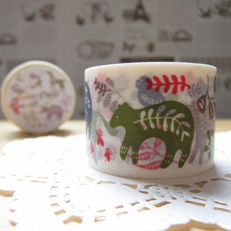 Aimez le style 和纸胶带 (02167 花草动物) - 纸胶带 - 纸 多色