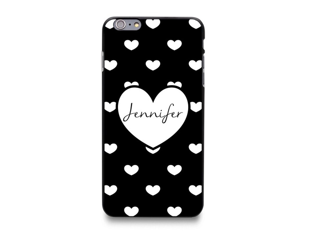 个性化自订名字手机后壳(L7) - iPhone 4, iPhone 5, iPhone 6, iPhone 6, Samsung Note 4, LG G3, Moto X2, HTC, Nokia, Sony - 其他 - 塑料 