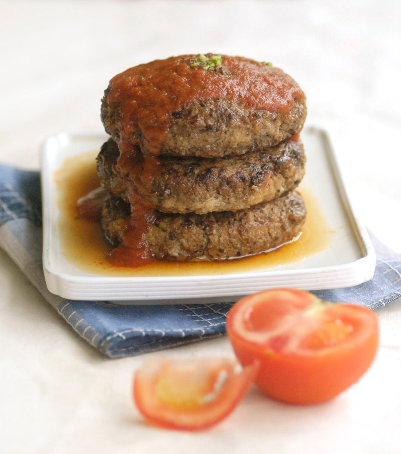 【手工厚切汉堡肉排 - 酸甜茄汁口味】6入 - 料理包 - 新鲜食材 黄色