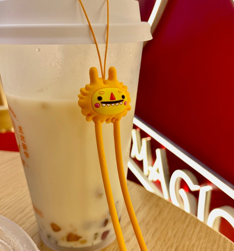 Crowded Teeth 怪兽手机绳 /拉链挂绳 /挂饰 /手腕带 Phone Strap - 挂绳/吊绳 - 硅胶 黄色