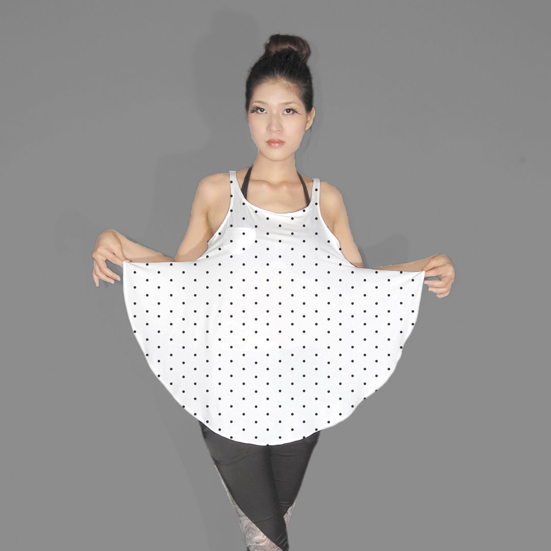 【Top】小口袋圆下摆背心●Circle 圆-设计 - 女装背心 - 其他材质 
