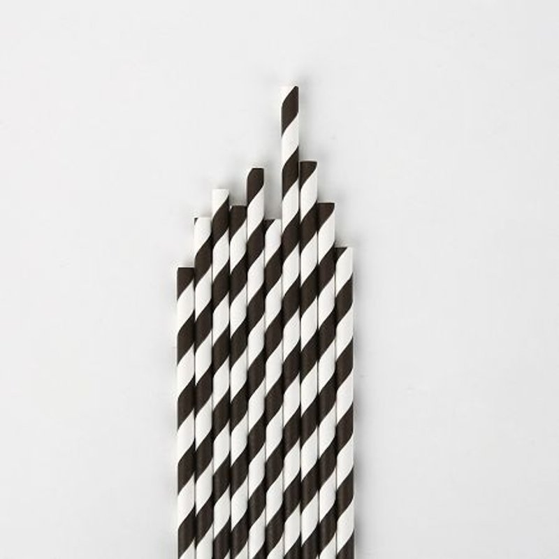 Dailylike欢乐假期派对纸吸管-04Black,E2D82047 - 其他 - 纸 多色