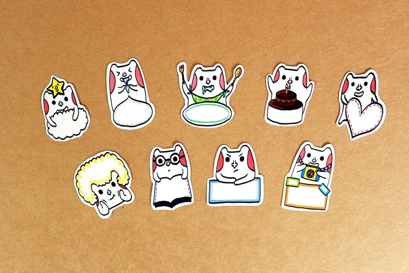 傻帽对话框*贴纸 - 贴纸 - 纸 