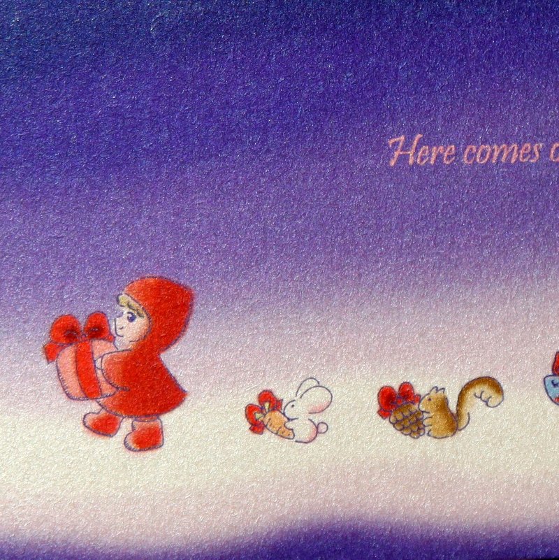 小红帽伊汀圣诞明信片【限量版】 - 卡片/明信片 - 纸 紫色