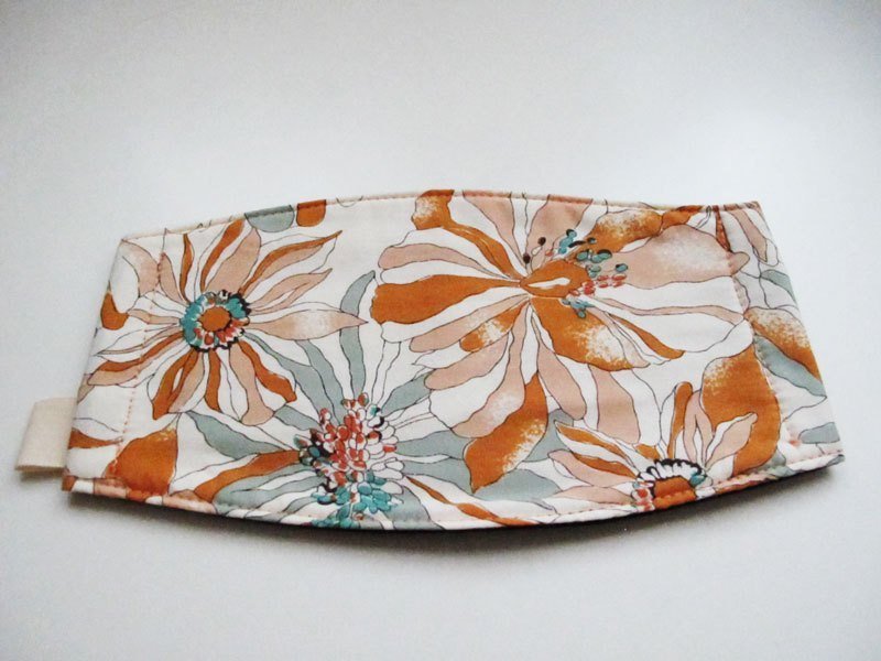 +啦啦链口罩系列-秋凉好个大黄花/复古碎花系列7[纯手工署名口罩]-Mask+ - 其他 - 其他材质 橘色