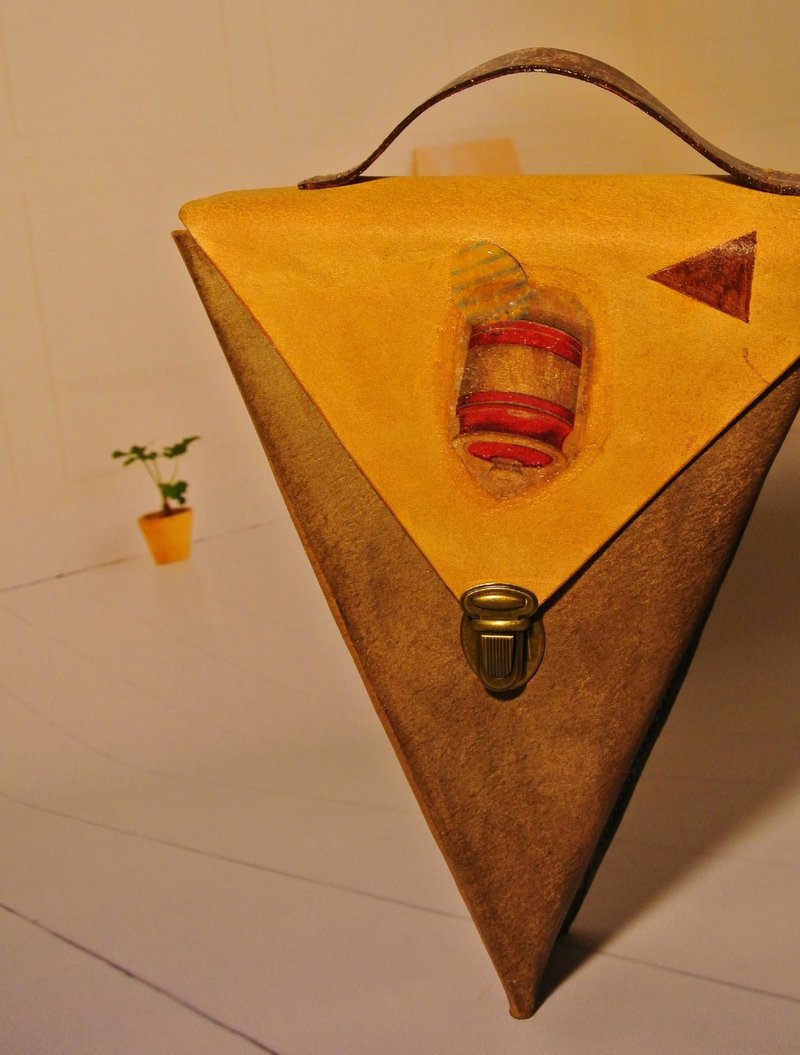 【 T - C 】侧背包＋手提包   牛皮  真皮包 相机包  复古 古着风 - 侧背包/斜挎包 - 真皮 