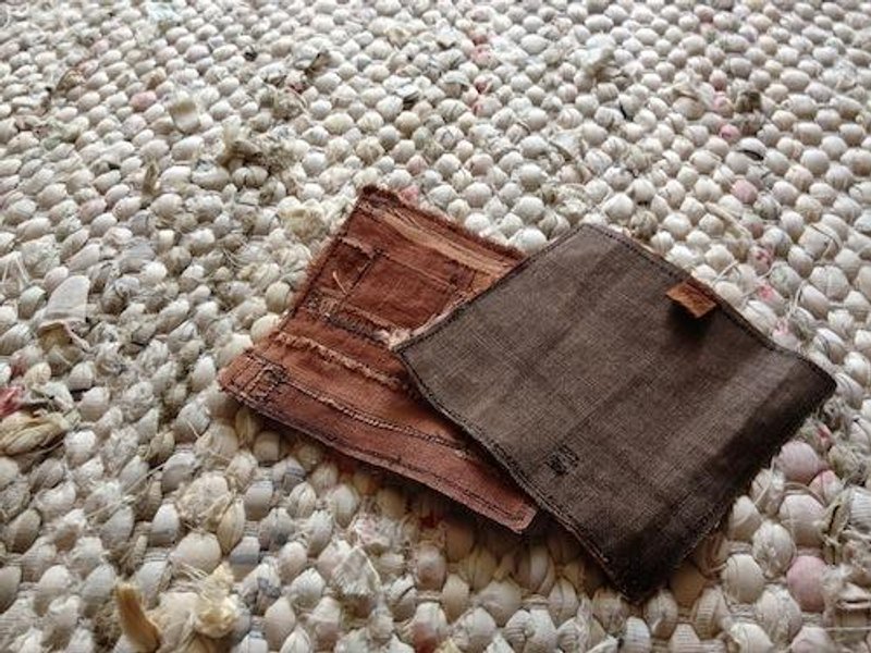 柿染“亚麻杯垫” - 厨房用具 - 其他材质 咖啡色