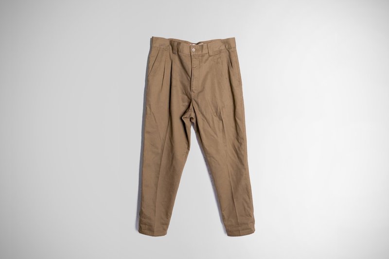 男版老爷打折九分裤 4SM301_卡其色 - 男士长裤 - 棉．麻 咖啡色