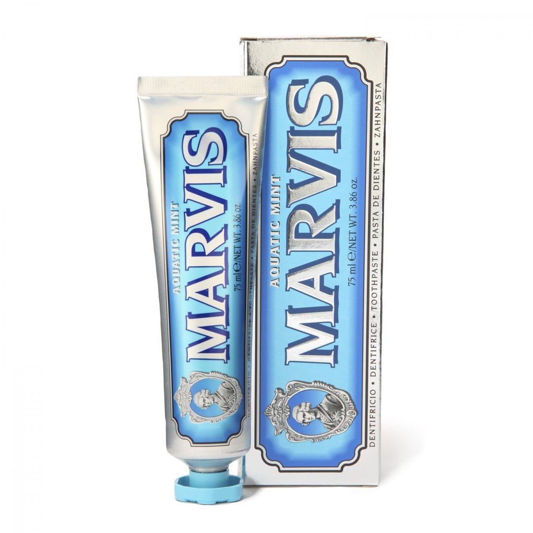 MARVIS 海洋薄荷牙膏 Aquatic Mint - 75 ml. / 3.7 oz. - 香薰/精油/线香 - 其他材质 蓝色