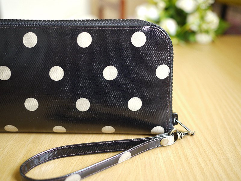 母亲节定制。经典黑水玉。防水长夹/皮夹/钱包/零钱包 - 皮夹/钱包 - 防水材质 黑色