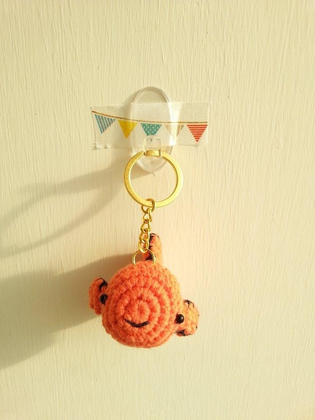 【Knitting】Marine Biology~海洋生物大集合-NO.2 Clownfish/Anemonefish 欢乐小丑鱼 - 钥匙链/钥匙包 - 其他材质 橘色