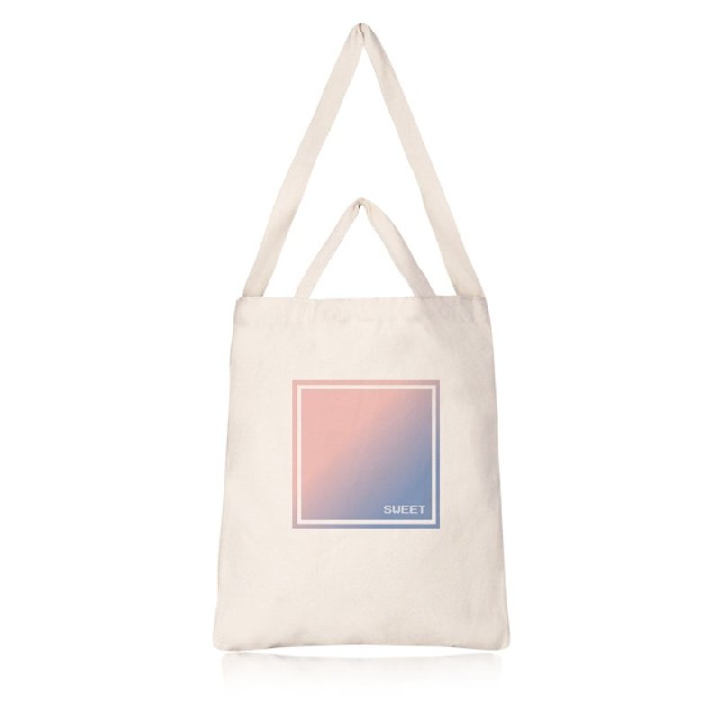 【定制化礼物】温柔色调 直式帆布包 - 手拿包 - 棉．麻 