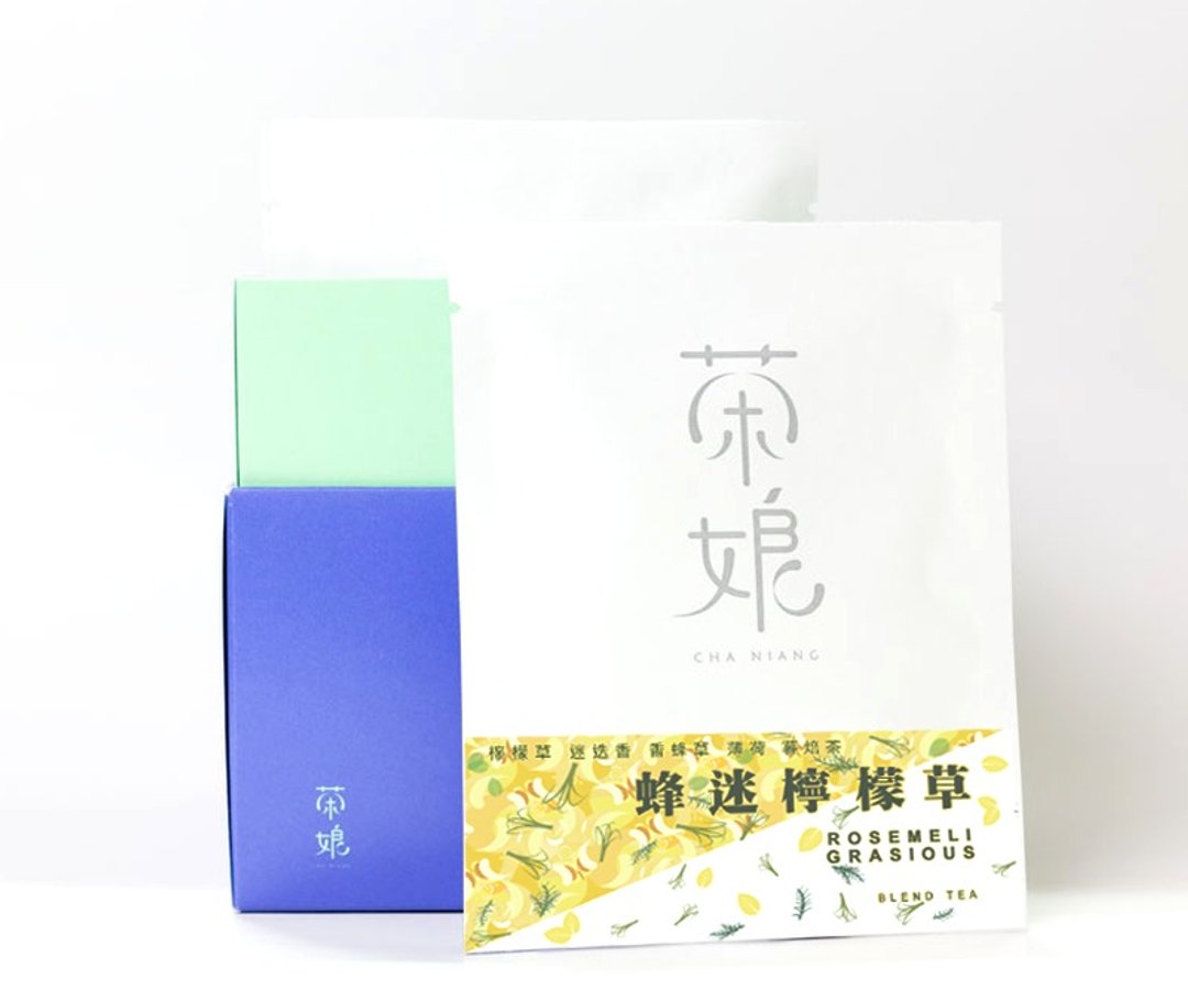 蜂迷柠檬草 | 舒压振精神 | 柠檬香茅&迷迭香&香蜂草&薄荷+暮焙茶 | 天然无添加 | 3包入【茶娘Chaniang】 - 茶 - 植物．花 黄色