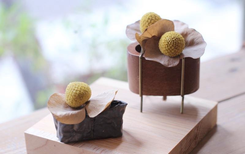 铅器皿￥ 干燥花饰 - 植栽/盆栽 - 其他金属 灰色