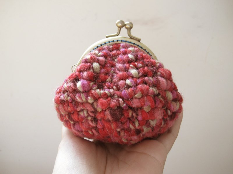 你想干嘛就干嘛毛线打的口金包-凹凸 - 零钱包 - 其他材质 红色