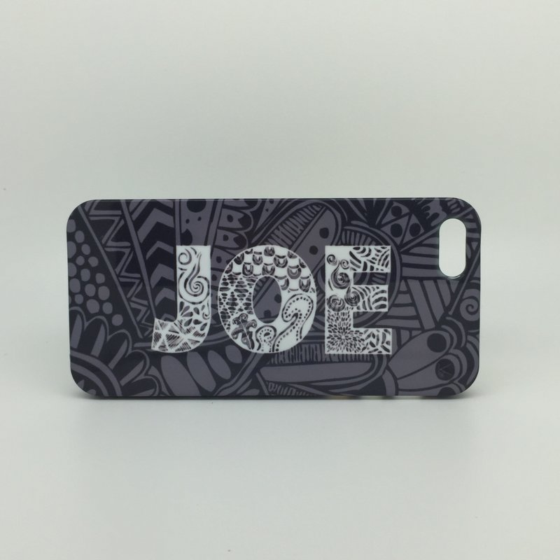 颜色/文字 定制化 – 禅绕风手机壳 - 手机壳/手机套 - 橡胶 黑色