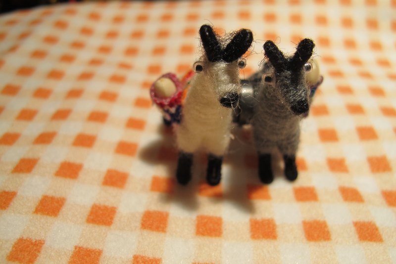 羊驼磁铁 - 吊饰 - 其他材质 咖啡色