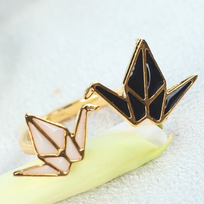 千纸鹤戒指·亲爱的DEAR DEER - 戒指 - 其他材质 金色