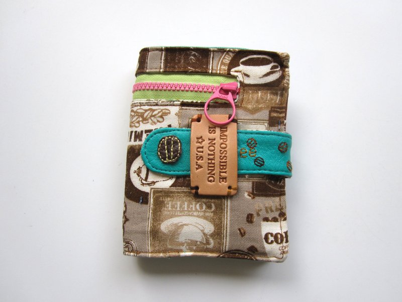 *1+1=5/咖啡时光布短夹* - 皮夹/钱包 - 其他材质 咖啡色