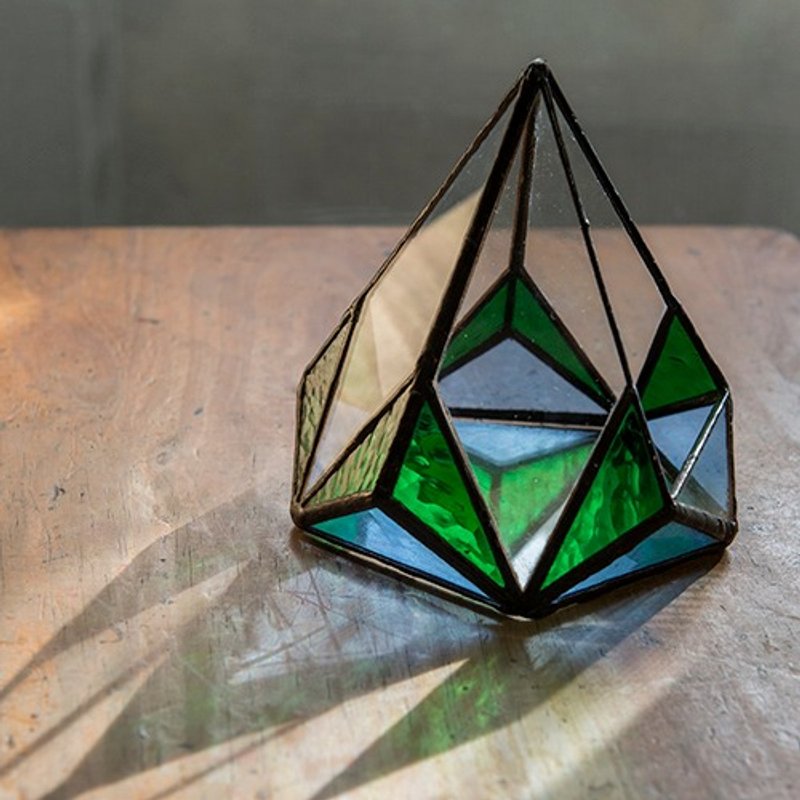 玻璃温室 不那么完美的绿色小钻石 GreenHouse 收藏/展示 - 摆饰 - 玻璃 绿色