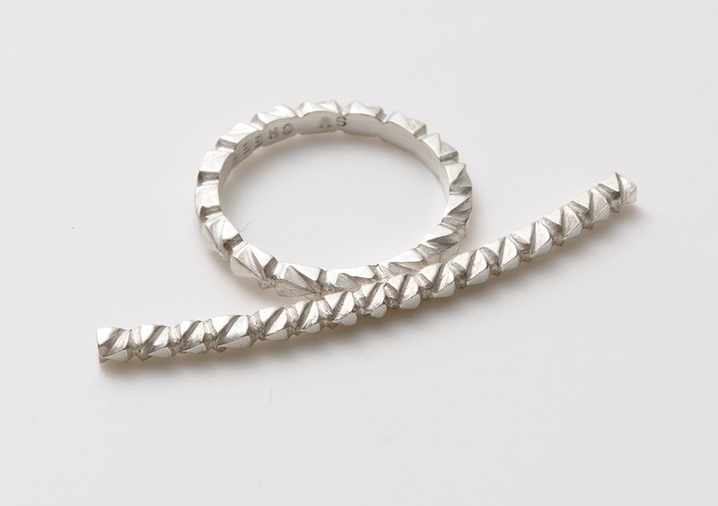 三角形组合 银饰 戒指 - 戒指 - 其他金属 灰色