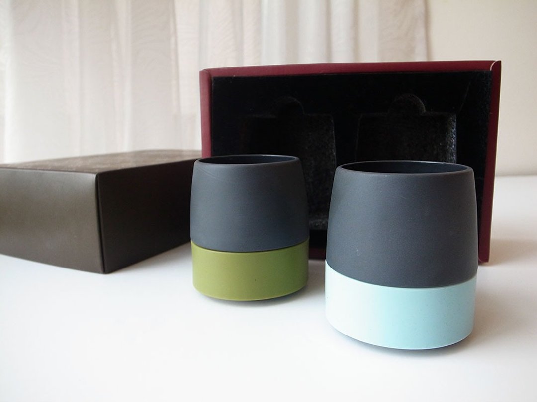 【rondo ZEN CUP 品禅杯】 双入组/茶杯 黑色陶瓷 高雅的设计 - 茶具/茶杯 - 陶 黑色