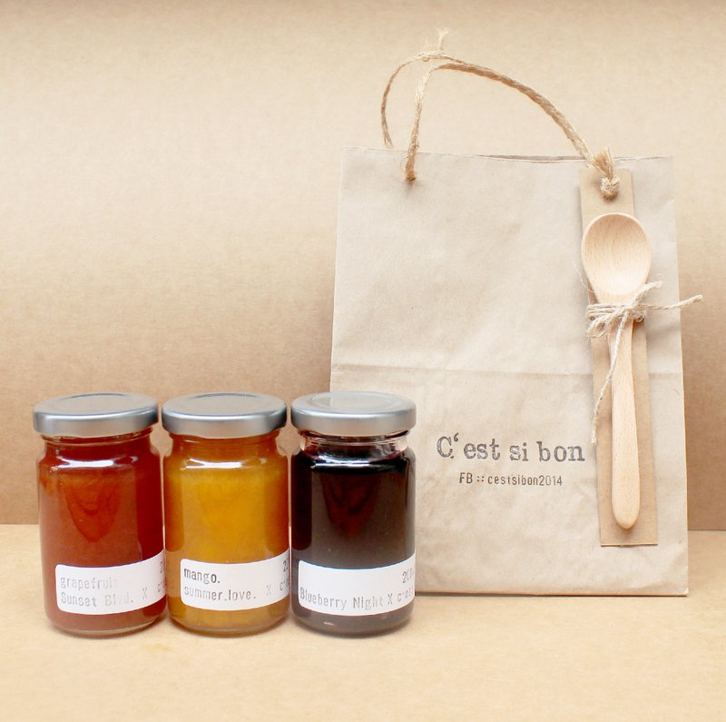 C'est si bon手作果酱 x 暖心甜蜜优惠组 - 果酱/抹酱 - 新鲜食材 橘色