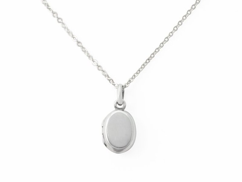 银色回忆  素面纯银开阖项炼 - 项链 - 其他金属 