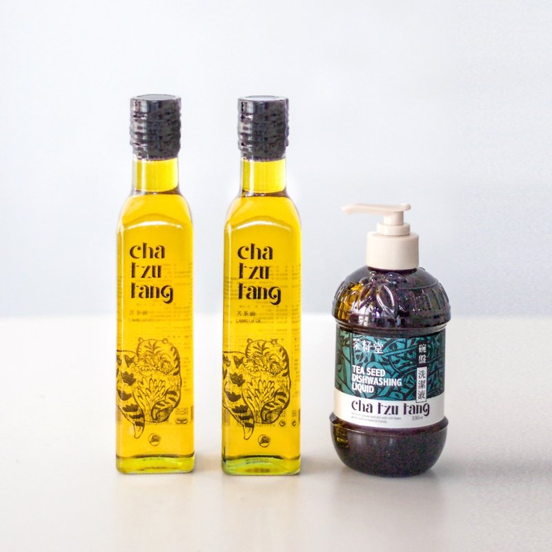 【买即赠洗手露50ml】茶籽堂 ［料理哲学］茶油养身组合 - 酱料/调味料 - 纸 红色