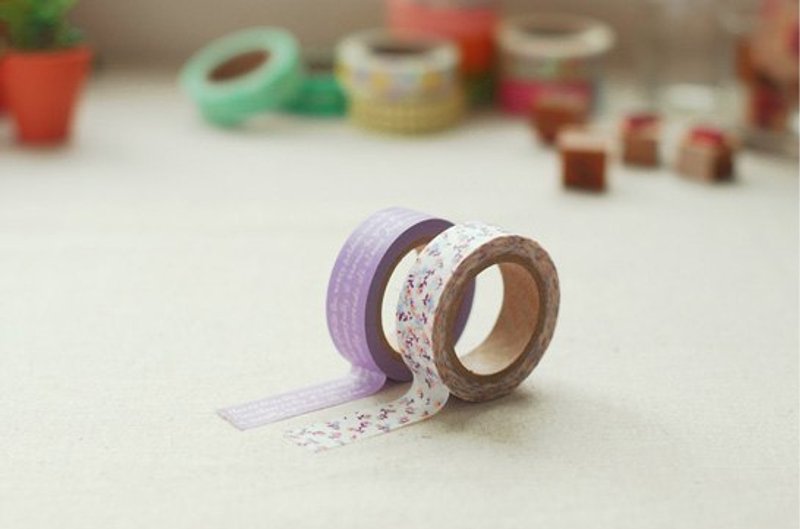 Dailylike 和纸胶带(2入) 16-Dear,E2D97884 - 纸胶带 - 纸 紫色