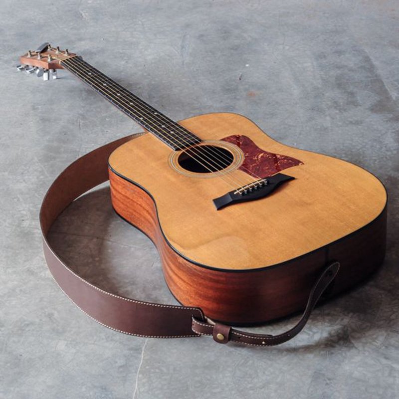 手工皮件 | 定制化礼物 | 植鞣革-手工制作吉他背带 - 吉他/乐器 - 真皮 咖啡色