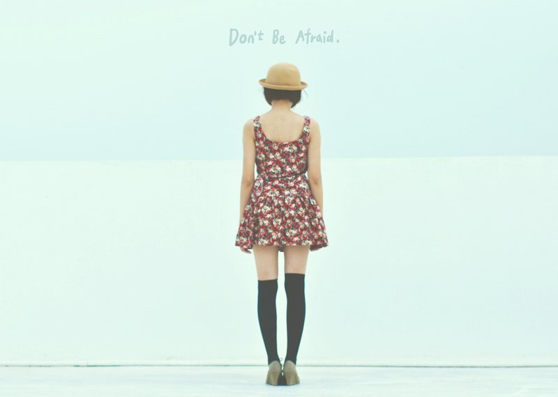 Don't be afriad /Magai's postcard - 卡片/明信片 - 纸 蓝色
