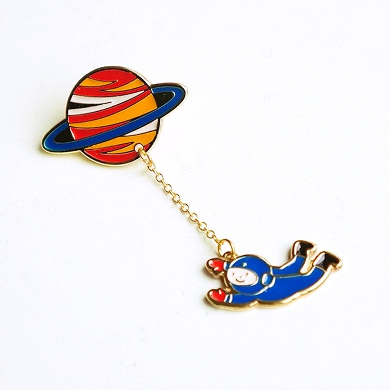 U-PICK原品生活 星际系列-胸针 原创可爱领针女士胸针领口衬衫 - 胸针 - 其他金属 多色