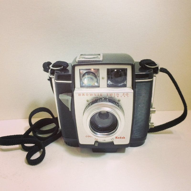 美国制 1959年 Kodak Brownie Twin 20 相机 - 相机 - 其他材质 黑色
