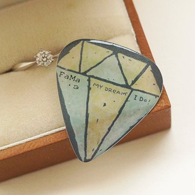 FaMa's Pick吉他弹片 I Do梦想钻石 - 吉他配件 - 树脂 蓝色