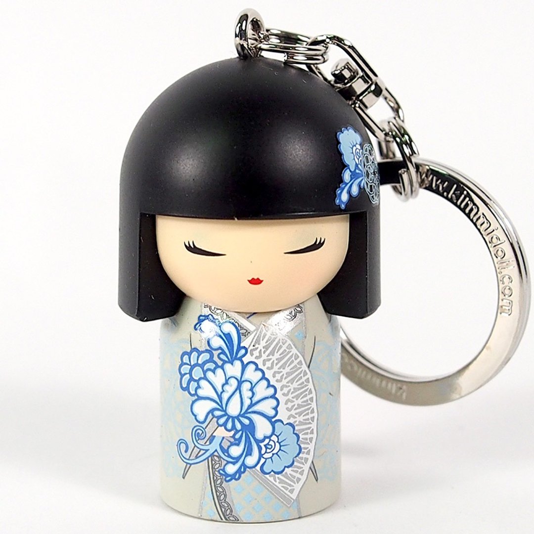 钥匙圈-Kyoka 亲善友好【Kimmidoll 和福娃娃钥匙圈】 - 钥匙链/钥匙包 - 其他材质 黑色