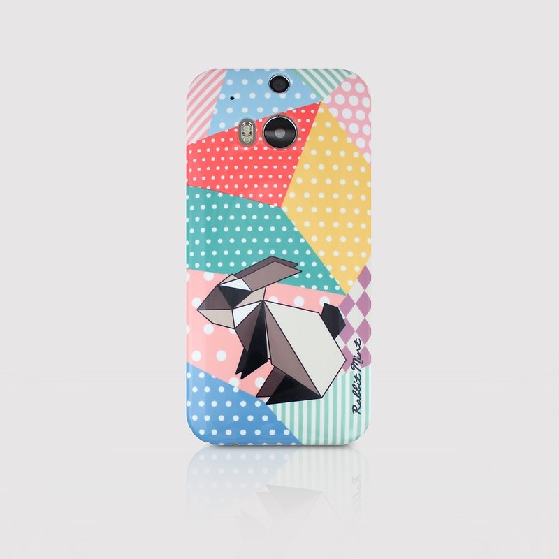 (Rabbit Mint) 薄荷兔手机壳 - 摺纸兔系列 - HTC One M8 (P00057) - 手机壳/手机套 - 塑料 多色