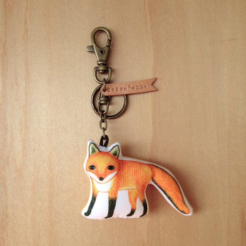 动物吊饰/钥匙圈---【狐狸先生】 - 钥匙链/钥匙包 - 其他材质 橘色