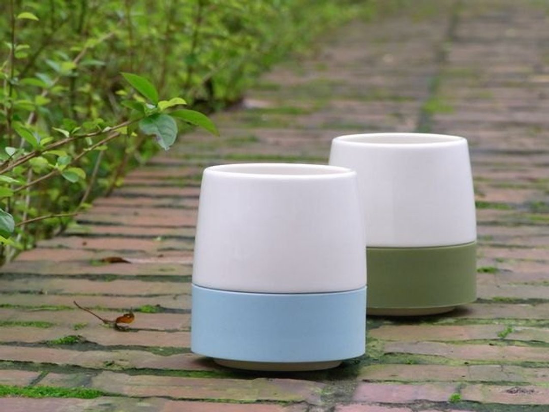【rondo ZEN CUP 品禅杯】 双入组/茶杯 白色陶瓷 高雅的设计 - 茶具/茶杯 - 陶 白色