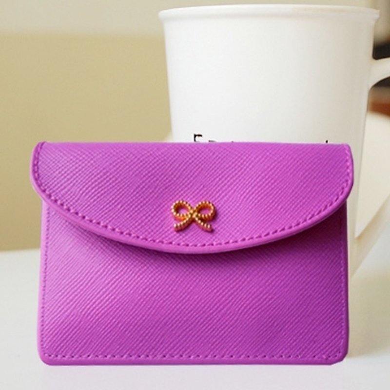 Dessin x Jamstudio-蝴蝶结名片夹-紫罗兰,JSD74331 - 名片夹/名片盒 - 其他材质 紫色