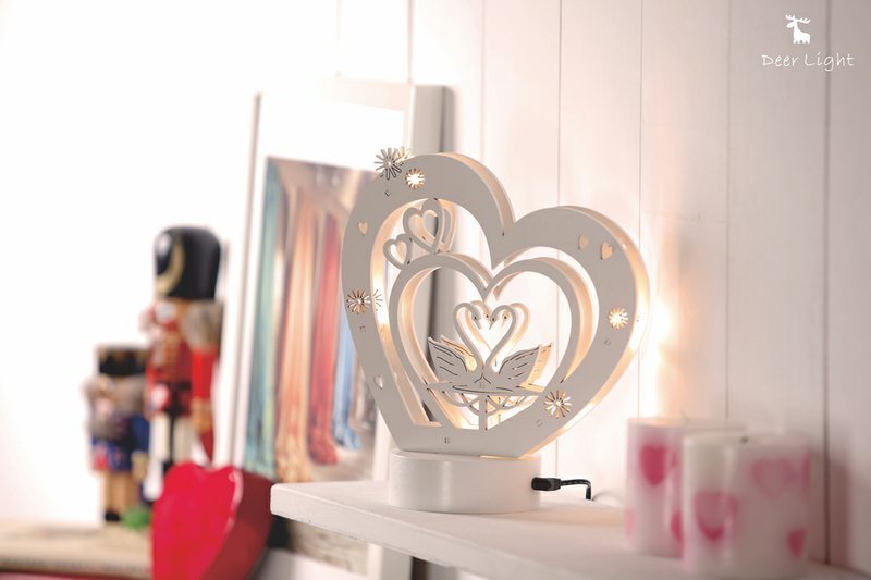 天鹅灯 - 灯具/灯饰 - 木头 白色