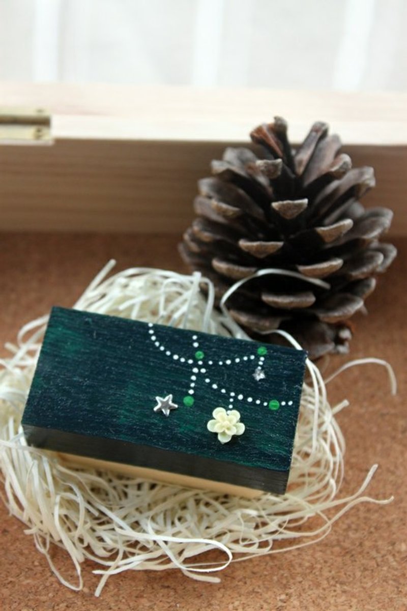 手刻印章 / 仅此一枚花朵留言章 - 其他 - 塑料 绿色