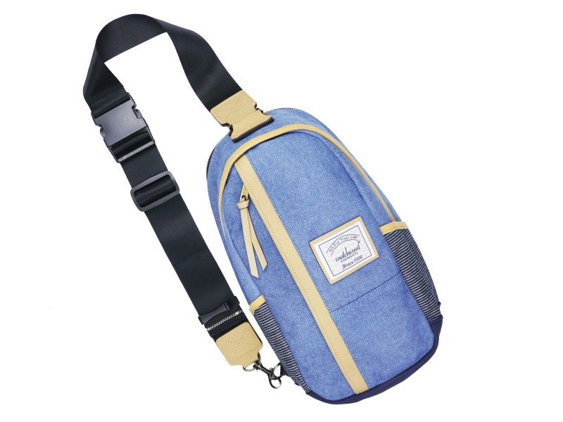 火柴木设计 Matchwood Hunter Shoulder Bag 水洗丹宁(washed Denim)单肩后背包 侧背包 斜背包 - 侧背包/斜挎包 - 防水材质 蓝色